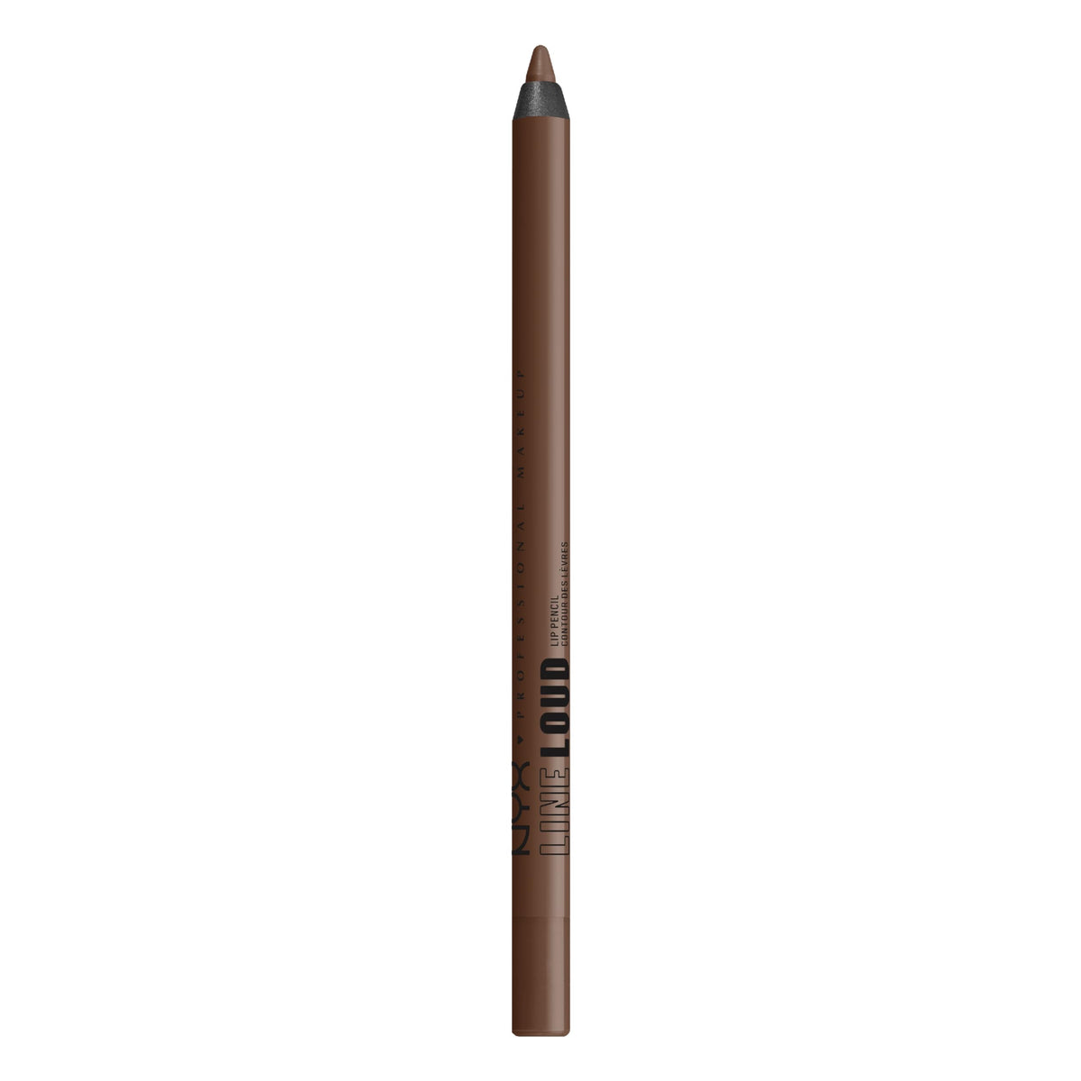 NYX PROFESSIONAL MAKEUP Line Loud Lip Liner, Longwear and Pigmented Lip Pencil with Jojoba Oil & Vitamin E - Rebel Kind (Chocolate Brown) NYX PROFESSIONAL MAKEUP