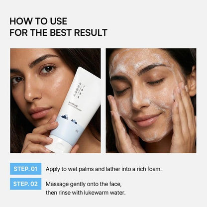 ROUND LAB 1025 Dokdo Cleanser 5.07 Fl Oz, Low pH Facial Cleanser for Sensitive Skin, Rich Soft Bubbles for Deep Cleansing and Makeup Removal ROUND LAB