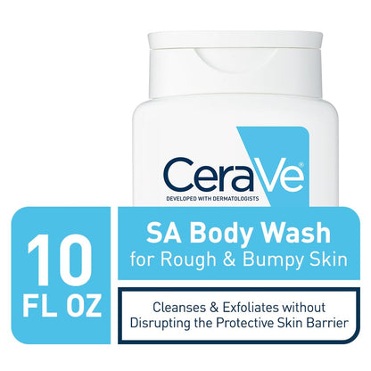 CeraVe Salicylic Acid Body Wash, Exfoliates Rough and Bumpy Skin, 10oz CeraVe