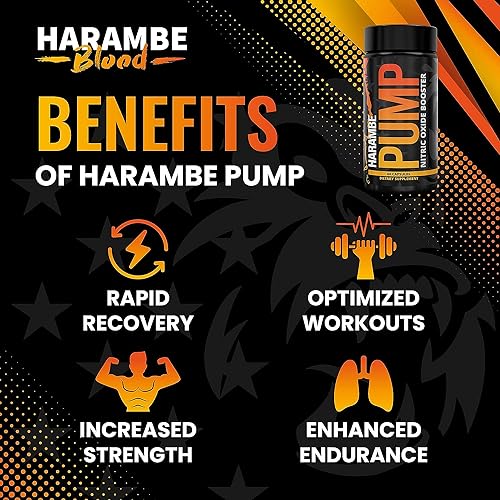 Harambe Pump - Nitric Oxide Supplement with Nitrosigine, S7, and BioPerine - Best Pre Harambe Blood buy australia supplements