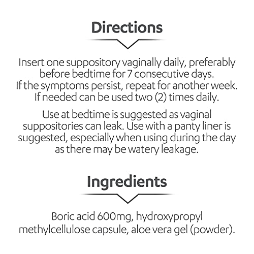 AZO Boric Acid Vaginal Suppositories, Helps Support Odor Control and Balance Vaginal PH AZO buy australia supplements