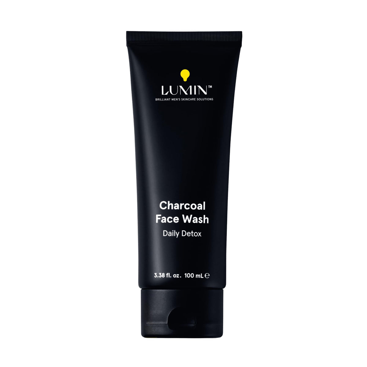 Lumin Charcoal Face Wash for Men | Daily Detox & Pore Cleansing | 3.4oz Lumin