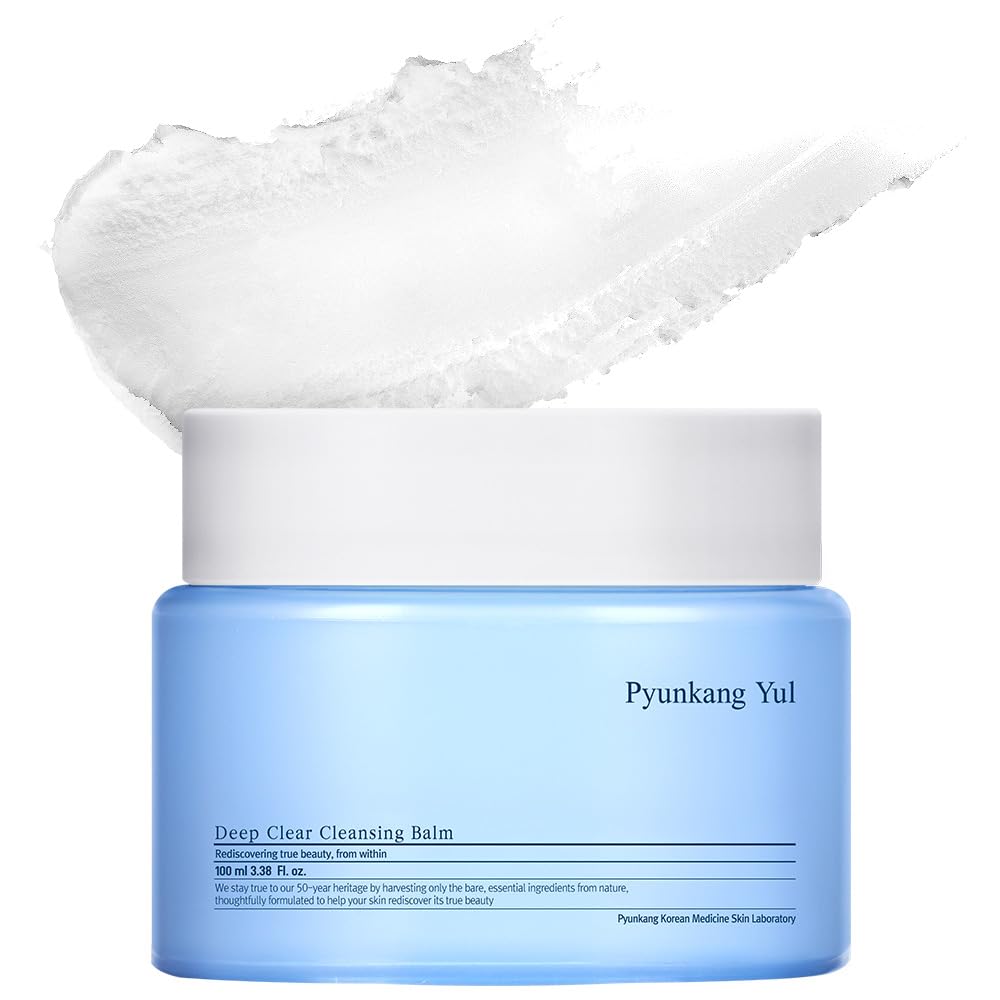 Pyunkang Yul PKY Deep Clear Cleansing Balm, All in One Facial Cleanser for Heavy Makeup Removal, Moisturized Finish with Plant Based Oil, Korean Skincare (3.38 Fl.Oz, 100ml) Pyunkang Yul