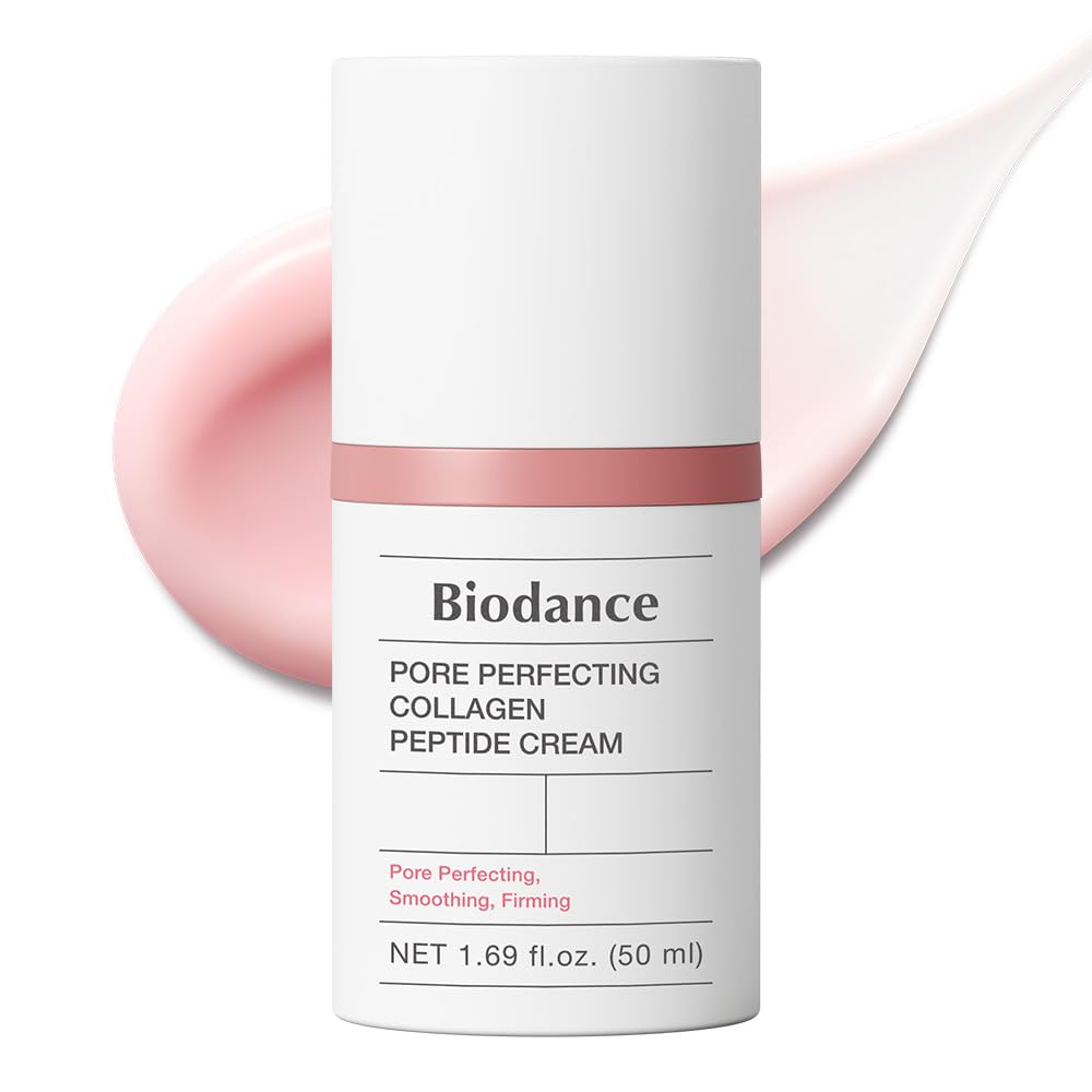 BIODANCE Pore Perfecting Collagen Peptide Cream, Hydrating, Plumping, Pore Care, Firming Facial Moisturizer, Korean Skin Care, Self Care Gifts for Women | 1.69 fl. oz. BIODANCE