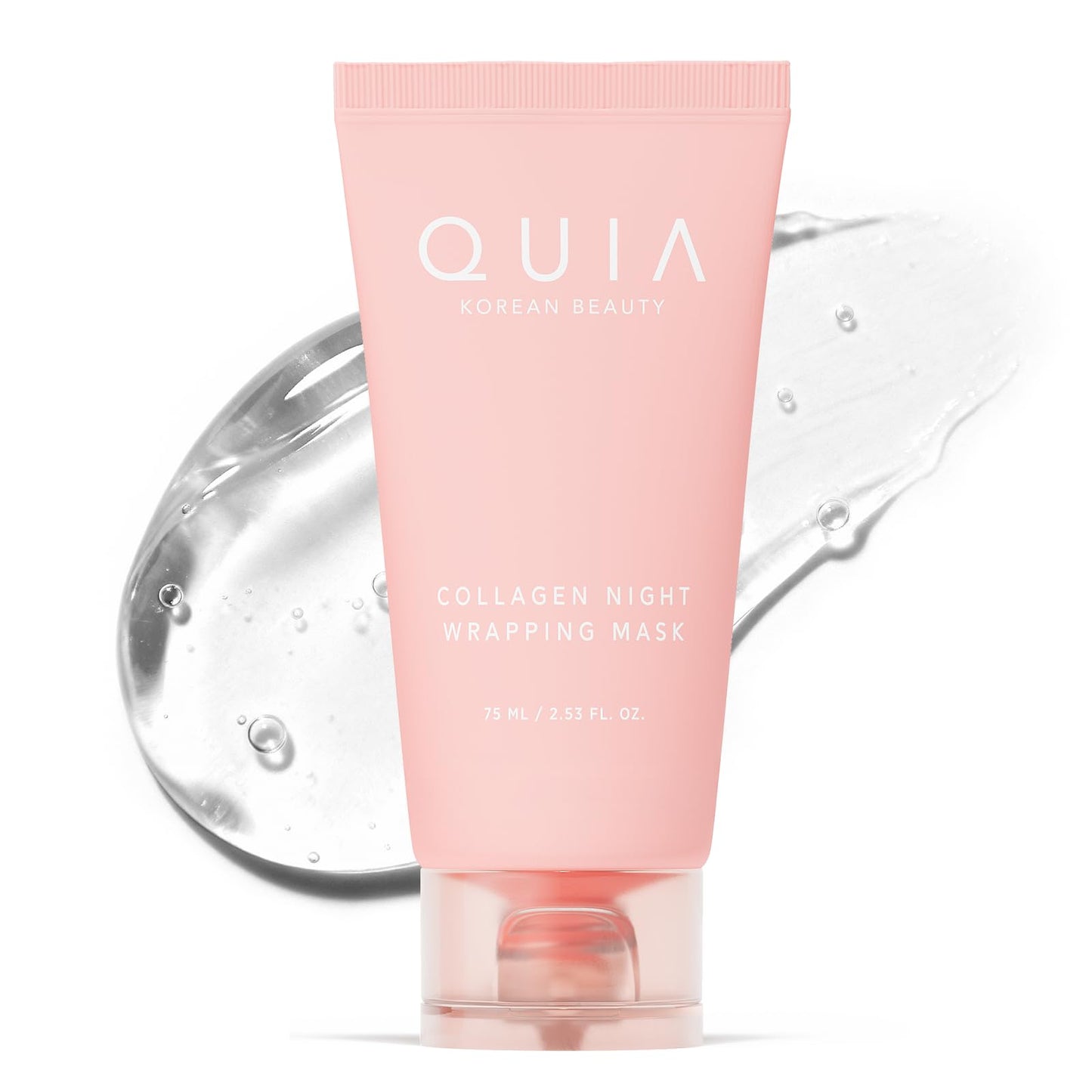 QUIA Collagen Wrapping Mask 75ml - Clinical +92% Firmer Appearance - Overnight Glass Skin Peel Off - Korean Skincare QUIA Beauty