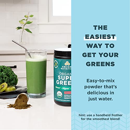 Ancient Nutrition Organic Watermelon Supergreens, 8.82 OZ Ancient Nutrition buy australia supplements