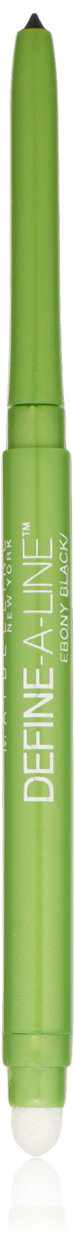 MAYBELLINE New York Define-A-Line Eyeliner, Ebony Black, 0.01 Ounce MAYBELLINE