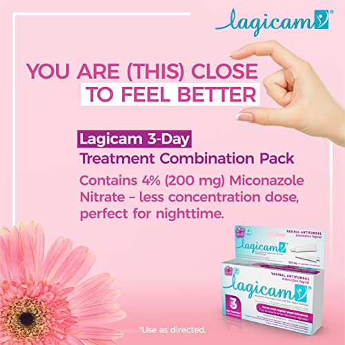 Lagicam Vaginal Yeast Infection, Antifungal 3 Day Miconazole Nitrate Treatment Cream, Relief for Itching LAGICAM V buy australia supplements