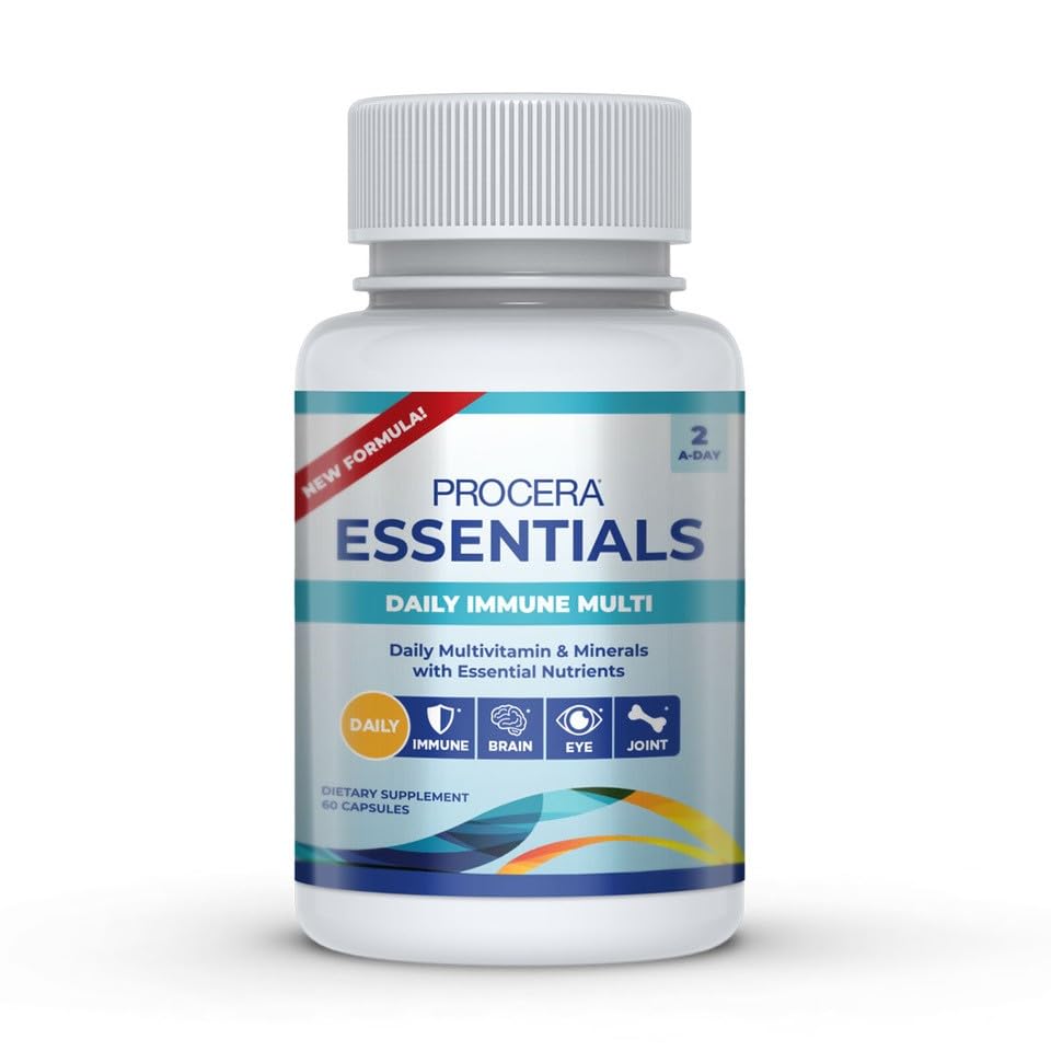 Procera Essentials Daily Immune Multivitamin - 19 Essential Vitamins, Minerals & Antioxidants - Eye, Heart & Brain Health Procera buy australia supplements