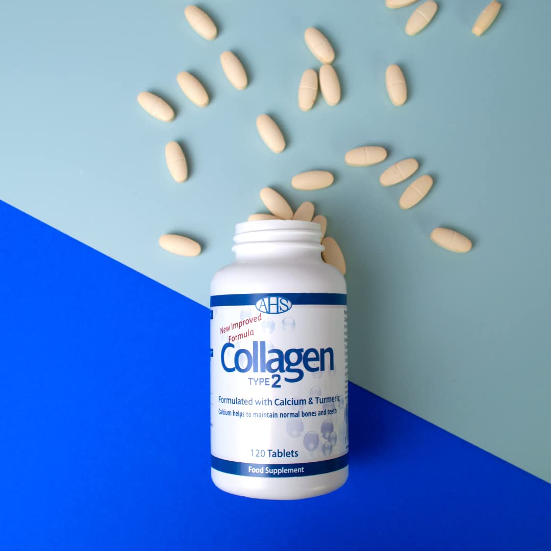 AHS Collagen Type 2 120 Tablets - 4500MG Per Day - Formulated with Calcium and Turmeric AHS buy australia supplements
