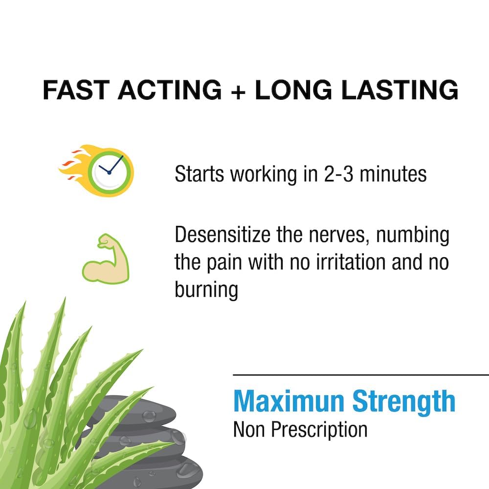 Puregen Labs Lidocaine 5% Anorectal (hemorrhoidal) Cream Maximum Strength | Enriched with Aloe-Vera | 6 Oz P Puregen Labs buy australia supplements