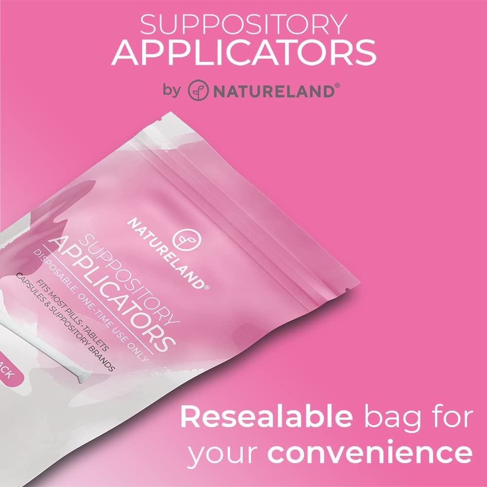 Natureland [10 Pack] Vaginal Suppository Applicators for Women, Soft Tip Auxiliary Tool for Pills Natureland buy australia supplements