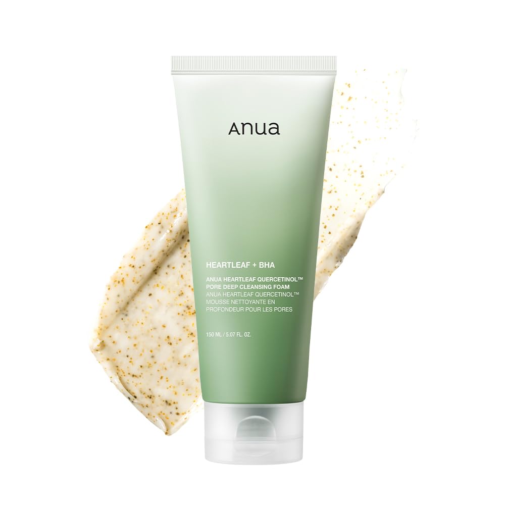Anua Heartleaf Quercetinol Pore Deep Cleansing Foam, 5.07 fl.oz ANUA