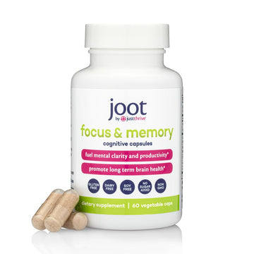 Just Thrive Focus & Memory Capsules – Nootropic Brain Supplement for Clarity, Concentration, Memory Support, & Energy – Citicoline, Lion’s Mane, Vitamins B12 & D3 Just Thrive buy australia supplements