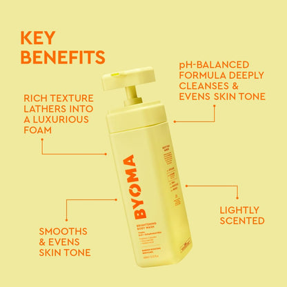 BYOMA Brightening Body Wash, Treats Dull and Dehydrated Skin (400ml) BYOMA