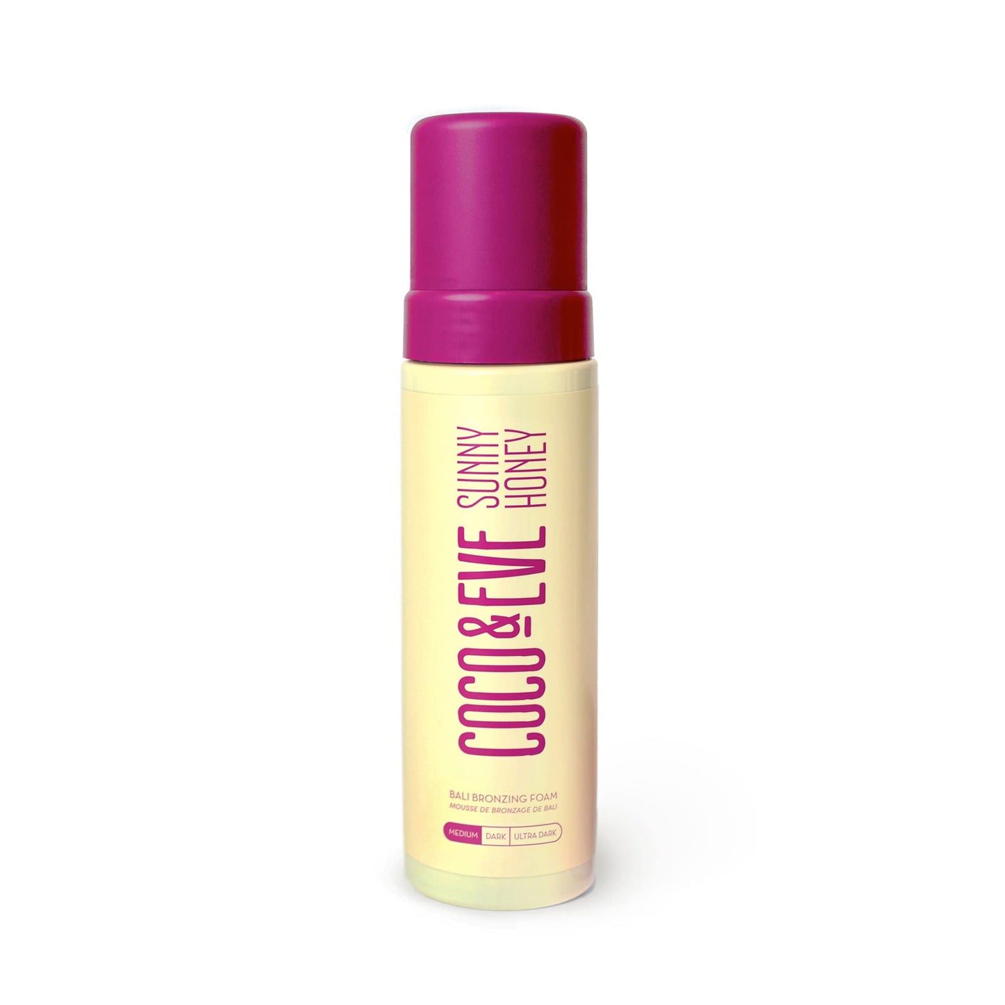 Coco & Eve Sunny Honey Self Tanner Foam - (Medium) Fast Drying, Streak-Free Sunless Tanning Mousse, Tropically Scented Lightweight Natural Looking Tan Coco & Eve