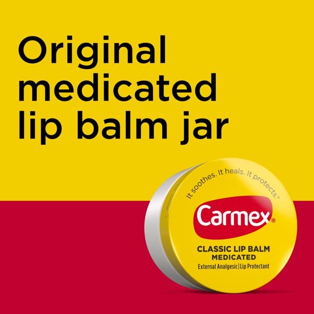 Carmex Classic Lip Balm Medicated, 0.25 oz (Pack of 3) Carmex