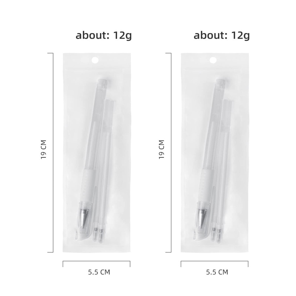 TEONEI Eyebrow microblading Marker Pen,Skin Marker Pen,Eyebrow Permanent Makeup Position Mapping Mark Tools (White) TEONEI