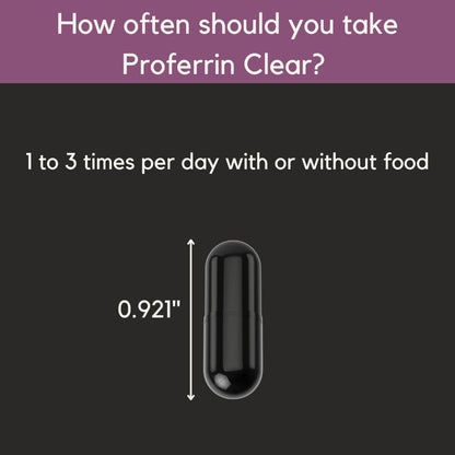 Proferrin Clear Heme Iron Supplement, 90 Capsules- Superior Absorption, Easy on The Gut, Natural, Made in The US Proferrin