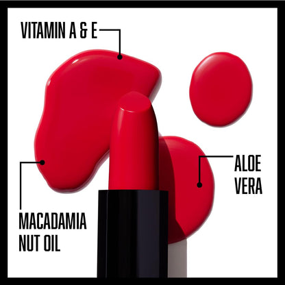 wet n wild Silk Finish Lipstick, Hydrating Rich Buildable Lip Color, Formulated with Vitamins A,E, & Macadamia for Ultimate Hydration, Cruelty-Free & Vegan - Dark Pink Frost wet n wild
