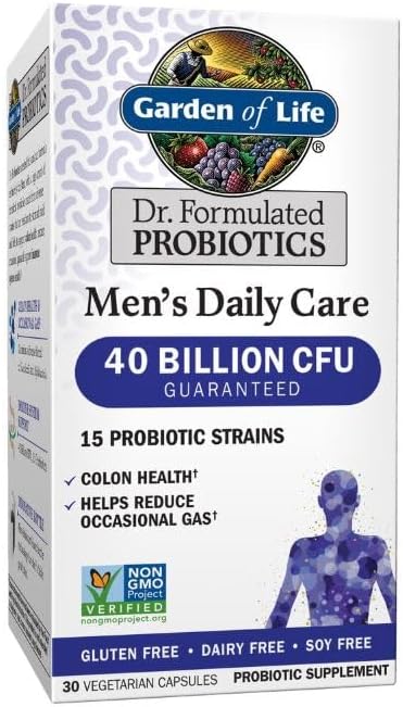 Garden of Life Dr. Formulated Probiotics Men's Daily Care, 40 Billion CFU, 30 Vegetarian Capsules Gsupps Australia