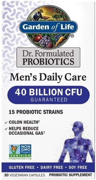 Garden of Life Dr. Formulated Probiotics Men's Daily Care, 40 Billion CFU, 30 Vegetarian Capsules Gsupps Australia