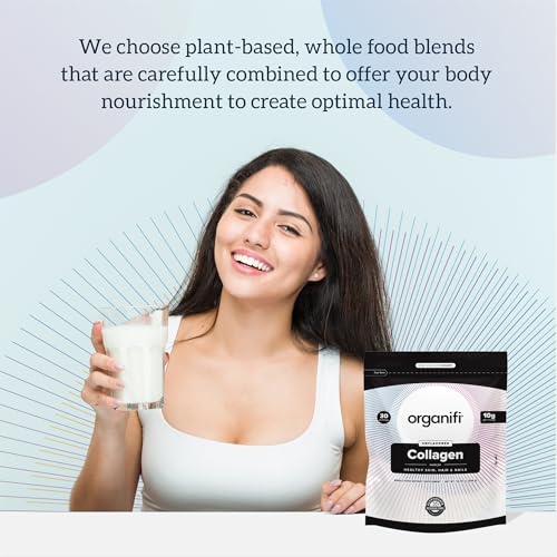Organifi Collagen Powder - Fuller Hair, Stronger Nails, and Radiant Skin - Replenish Organifi buy australia supplements