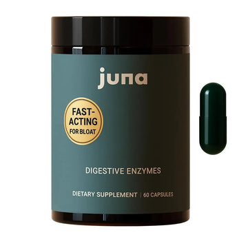 Juna Digestive Enzymes + Probiotic — 3-in-1 Daily Gut Support for Bloat Relief, Smooth Digestion & Microbiome Balance | 15 Enzymes, 5 Probiotics, 8 Botanicals | Vegan, 3rd-Party Tested | 60 Capsules Juna buy australia supplements