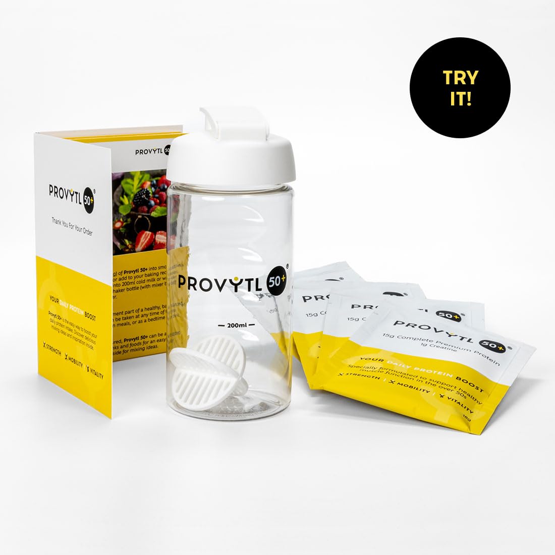 Provytl 50+ Trial Pack- Protein Powder Sachets for Men & Women Over 50 - Supports Muscle Function Provytl buy australia supplements