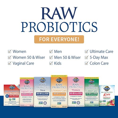 Garden of Life Probiotics for Women and Men - Raw Probiotics Colon Care 50 Billion Garden of Life buy australia supplements