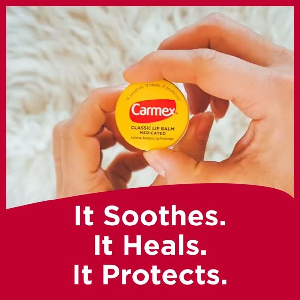 Carmex Classic Lip Balm Medicated, 0.25 oz (Pack of 3) Carmex