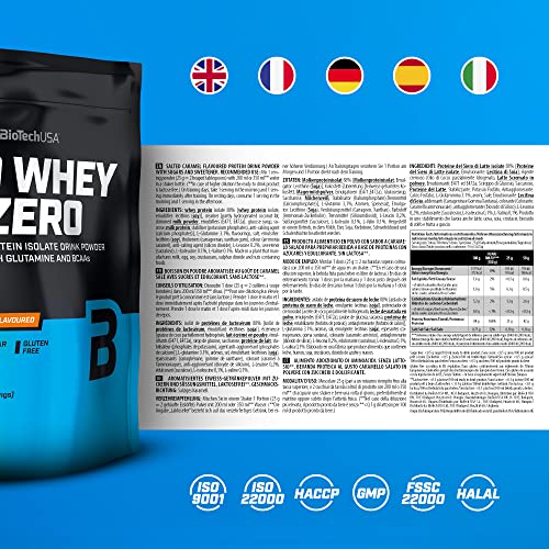 BioTechUSA Iso Whey Zero, Lactose, Gluten, Sugar Free, Premium Whey Protein Isolate, 500 g, Salted Caramel BioTechUSA buy australia supplements