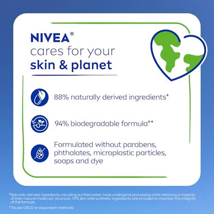 NIVEA Nourishing Shea Butter Body Wash with Nourishing Serum, Moisturizing Body Wash for Women NIVEA