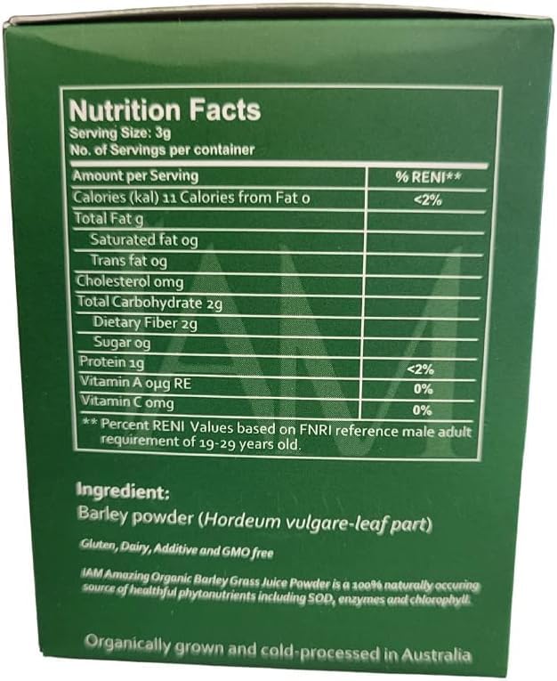 IAM Amazing Pure Organic Barley Powder Drink Barley Green Natural Blend XLXZHYF buy australia supplements