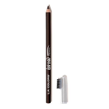 L.A. COLORS On Point Brow Pencil W/Built In Brush, Dark Brown CBP396 L.A. COLORS