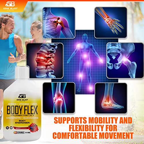 Gene Blast Body Flex, Liquid Joint Supplement w/Hydrolysed Collagen Type1 2 3 Plus Glucosamine GENE BLAST buy australia supplements