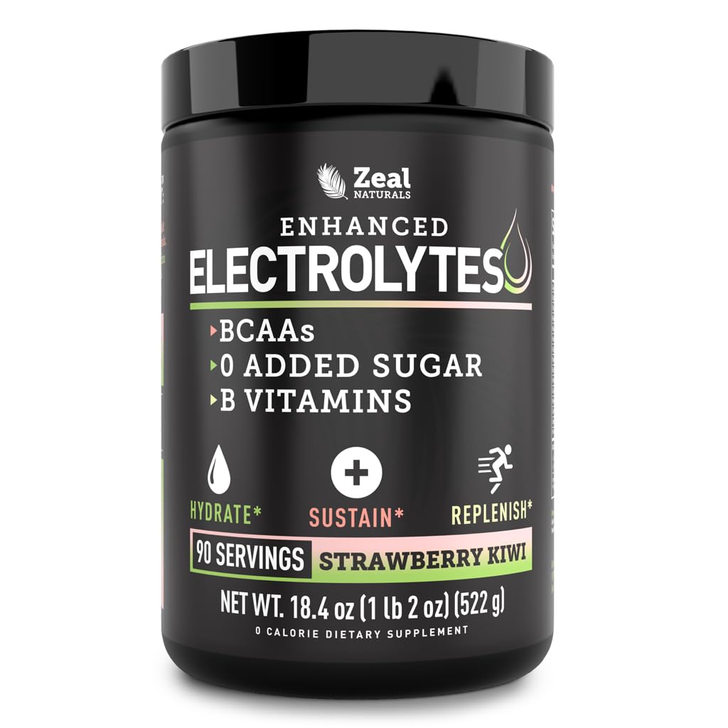 Zeal Electrolyte Powder - 90 Servings | Keto Electrolytes Powder | Zero Sugar, BCAAs, B-Vitamins | Potassium, Zinc, Magnesium Zeal Naturals buy australia supplements