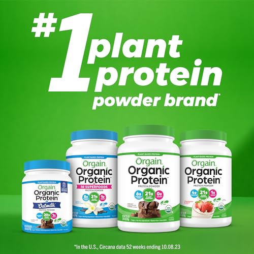 Orgain Organic Vegan Protein Powder, Vanilla Bean - 21g Plant Based Protein, Gluten Free Orgain buy australia supplements