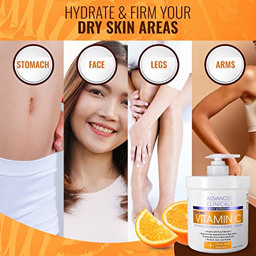 Advanced Clinicals Vitamin C Cream. Advanced Brightening Cream. Anti-aging cream Advanced Clinicals buy australia supplements