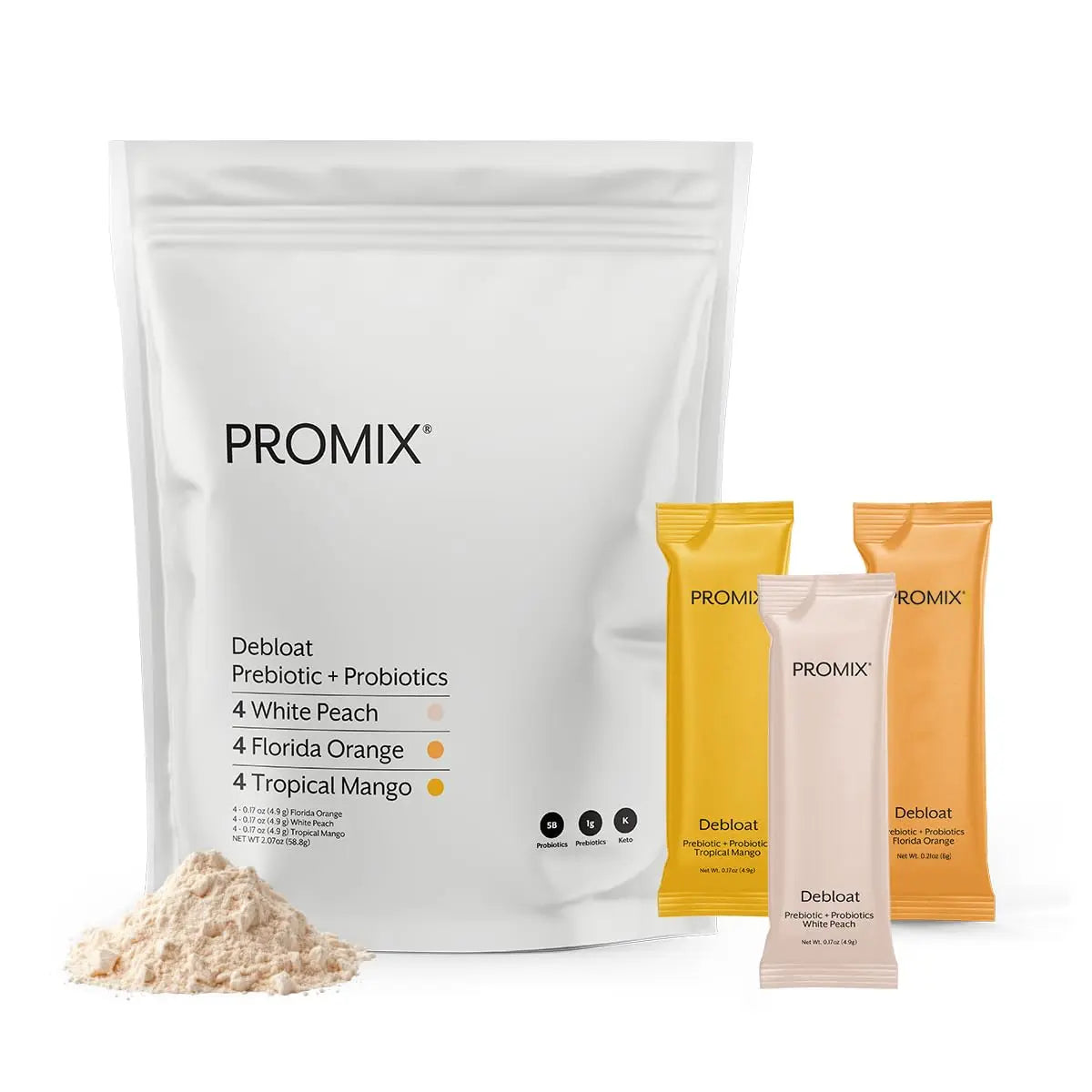 ProMix Nutrition Debloat Prebiotics and Probiotics - Digestive Health, Nausea Relief, Gut Repair, and Bloating Relief for Women and Men - Variety Pack - 12 Servings (Pack of 12) ProMix Nutrition buy australia supplements