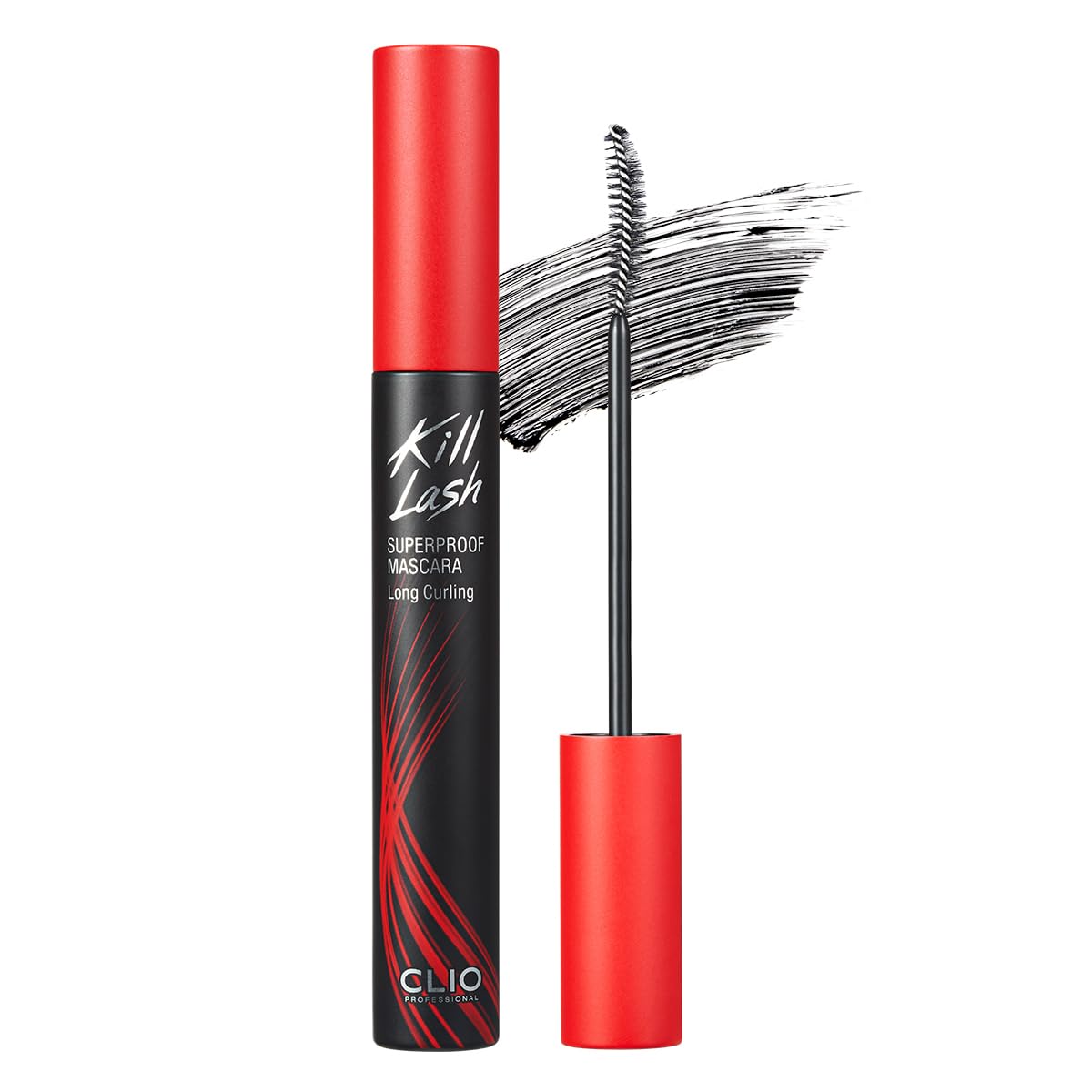 CLIO Kill Lash Superproof Mascara, Waterproof Fiber Lengthening for Straight Lashes, Smudge & Flake-Proof, Clump-Free Lash Extension for Lifted Curl, Safe for Sensitive Eyes (001 Long Curling) CLIO PROFESSIONAL