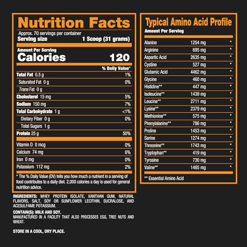 BPI Sports ISO HD Isolate Protein Vanilla Cookie, 76.8 oz - 69 Servings BPI Sports buy australia supplements