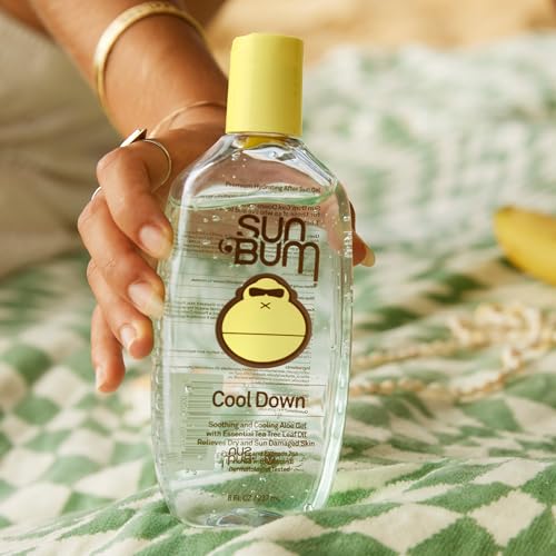 Sun Bum Cool Down Aloe Vera Gel - Vegan After Sun Care to Soothe and Hydrate Sunburn - 8 oz Sun Bum
