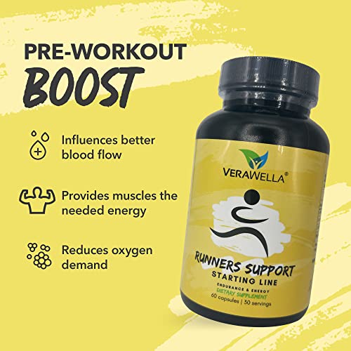 VeraWella - Runners Support Starting Line, Nitric Oxide Booster with L-Arginine, L Citrulline VeraWella buy australia supplements