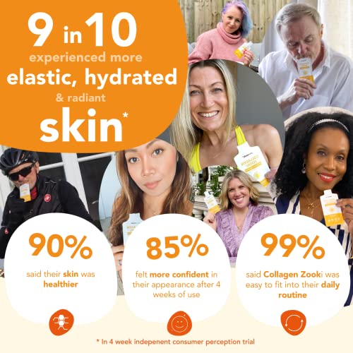 Zooki 5000mg Marine Collagen Liquid Sachets | Hydrolysed Marine Collagen Peptides yourzooki buy australia supplements