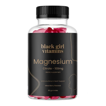 Black Girl Vitamins - Magnesium Gummies, for Sleep, Immunity, and Bone Support. Magnesium Citrate Supplement
