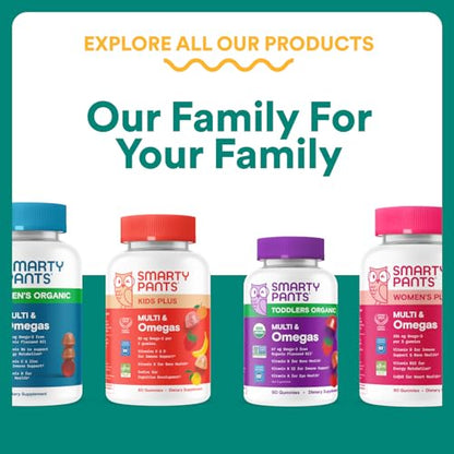 SmartyPants Prenatal Multivitamin Gummies with Omega 3 DHA/EPA, Methylfolate, Biotin, Vitamins D3, C, B12, B6, A, K, and Zinc, Gluten Free, Clean Label SmartyPants
