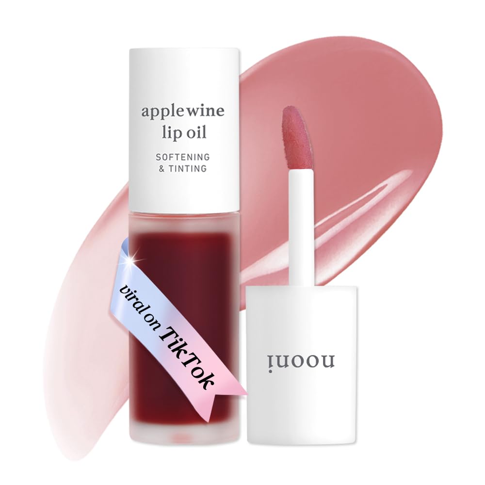NOONI Korean Lip Oil - Applewine - Plumping & Hydrating Tinted Lip Gloss NOONI
