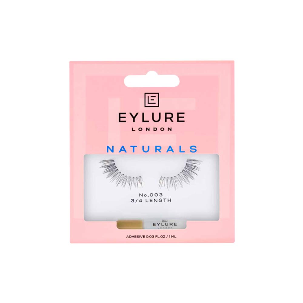 Eylure Naturals Accent No. 003 Reusable Eyelashes, Adhesive Included, 1 Pair Eylure