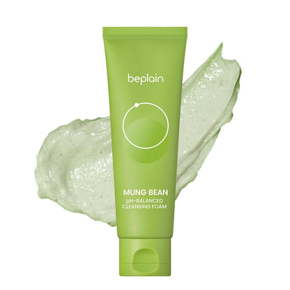 beplain Mung Bean pH-Balanced Cleansing Foam for Sensitive Skin, 5.4 fl oz beplain